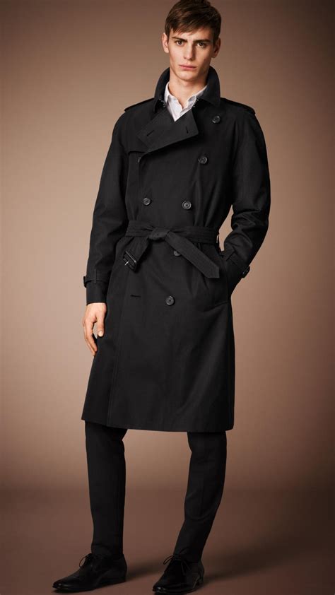 burberry black trench coat men's|burberry men's trench coat sale.